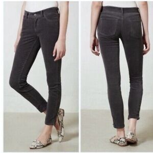 AG Adriano Goldschmied Farrah high rise skinny corduroy jeans pants 32 R gray